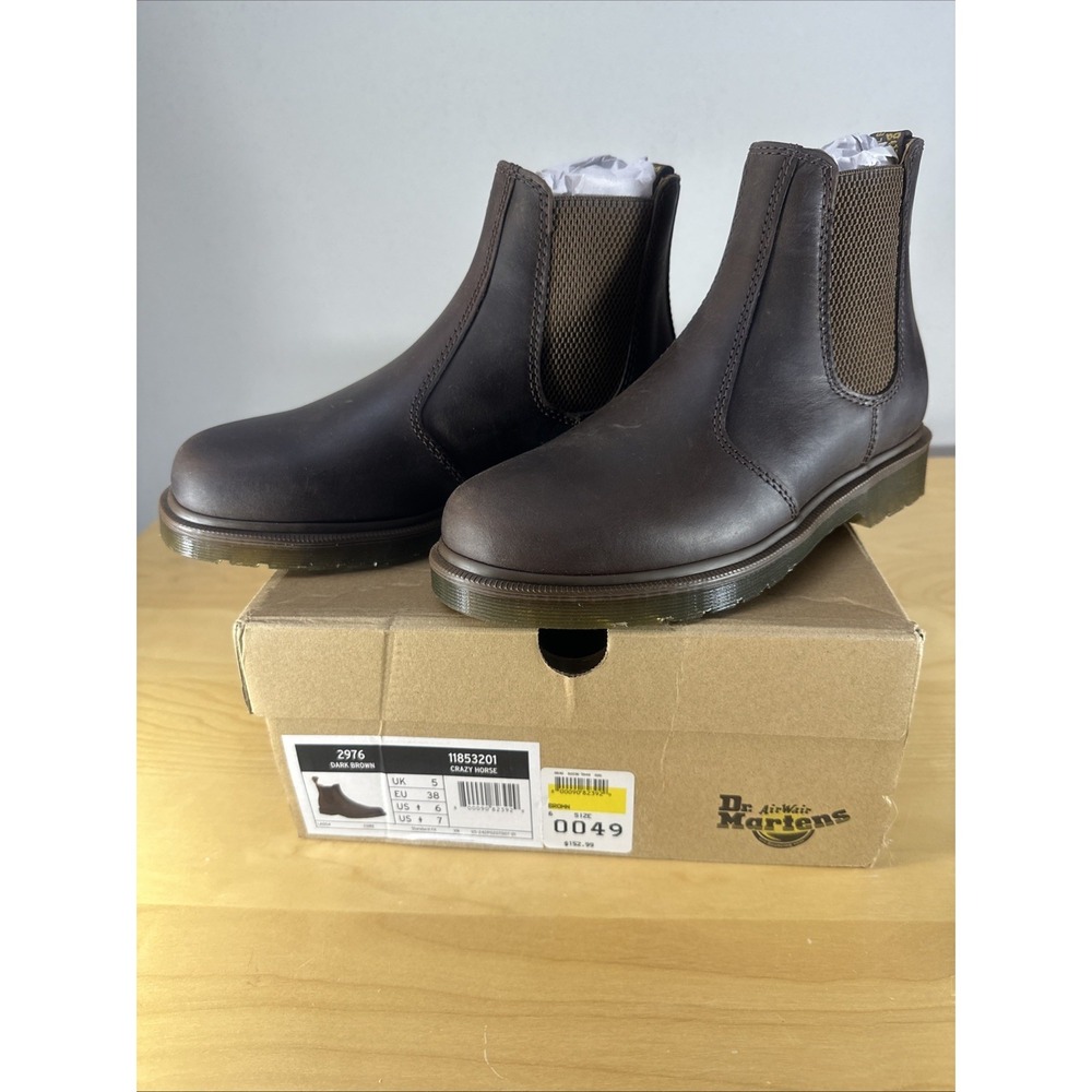 Dr Martens Chelsea Boot Gaucho Crazy Horse Brown Size 6M/ 7W